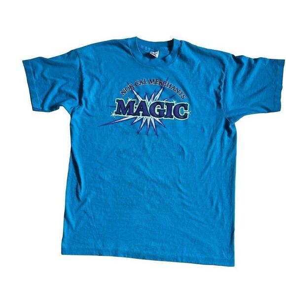 Vintage Fruit of the Loom Crewneck 90s Magic T-shirt single stitch Made in USA - Picture 7 of 11